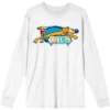 Nickelodeon CatDog Classic Logo Women's White Long Sleeve Shirt -Women Store GUEST 28d4a1f2 422c 465f a5cf 4d0c67cb3789