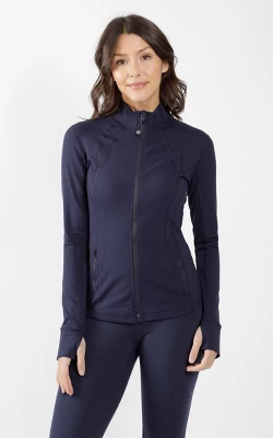 90 Degree By Reflex Womens Lightweight, Full Zip Running Track Jacket 3 90 Degree By Reflex Womens Lightweight, Full Zip Running Track Jacket