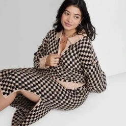 Women's Ascot + Hart Collared Checkered Long Sleeve Graphic T-Shirt 11 Women's Ascot + Hart Collared Checkered Long Sleeve Graphic T-Shirt -Women Store GUEST 2adb093d 9b56 47ca b346 66603085de7e