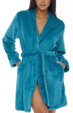 Women's Warm Soft Plush Fleece Bathrobe, Knee Length Robe, Chevrons 22 Women's Warm Soft Plush Fleece Bathrobe, Knee Length Robe, Chevrons -Women Store GUEST 2aece7b7 69f9 4372 ac6e a58f1eb9aadd