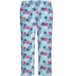 Women's Plus Size Snowflake Fleece Sleep Pant - Blue | AVENUE -Women Store GUEST 2bb189ea 333e 47cb 838b 129daf98bb0b