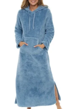 Women's Soft Plush Sweatshirt Robe, Long Hooded Fleece Loungewear -Women Store GUEST 2bb2eb32 9de4 40f9 b34a 45782f0434fe
