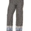 Women's Plus Size Border Printed Palazzo Pants - White Mark