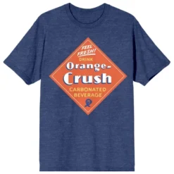 Orange Crush Square Verbiage Art Crew Neck Short Sleeve Navy Heather Women's T-shirt -Women Store GUEST 2ca8fd79 6fc2 4f0c 98cd 341dae365117