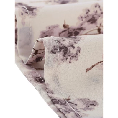 Allegra K Women's Floral Bow Tie Neck Vintage 3/4 Sleeve Blouse 6 Allegra K Women's Floral Bow Tie Neck Vintage 3/4 Sleeve Blouse - Image 4