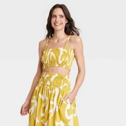 Women's Slim Fit Smocked Tiny Top - A New Day™ -Women Store GUEST 2e38e649 e065 4110 a5b7 bcfe2345c37d