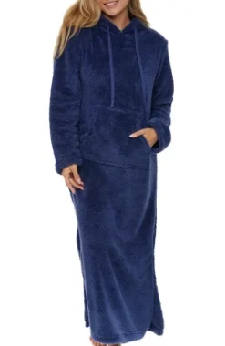 Women's Soft Plush Sweatshirt Robe, Long Hooded Fleece Loungewear -Women Store GUEST 2f7c011d 2f48 43fc 9ad1 33682176fe64