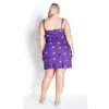 Women's Plus Size Lace Hearts Chemise - Purple Print | AVENUE 2 Women's Plus Size Lace Hearts Chemise - Purple Print | AVENUE -Women Store GUEST 2f990b90 662c 41eb a330 aa541877613d