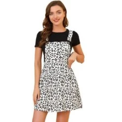 Allegra K Women's Pattern Overall Adjustable Shoulder Suspender Straps Mini Skirt -Women Store GUEST 2fd23034 22bf 446a a2f4 7f55e7396fe2