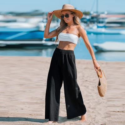 Women's Sunshine Smocked Wide Leg Pants - Cupshe 8 Women's Sunshine Smocked Wide Leg Pants - Cupshe - Image 6