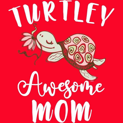 Women's Design By Humans Turtley Awesome Mom Turtle With Flower By Animalshop Racerback Tank Top 3 Women's Design By Humans Turtley Awesome Mom Turtle With Flower By Animalshop Racerback Tank Top