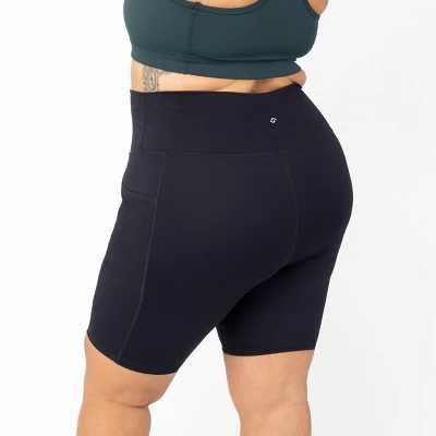 Superfit Hero Women's Plus Size 9" Pocket Bike Shorts 3 Superfit Hero Women's Plus Size 9" Pocket Bike Shorts