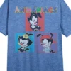 The Animaniacs Women's Heather Blue Sleep Shirt -Women Store GUEST 341ec9ca c832 4c7b 96f5 89805bc9b50d