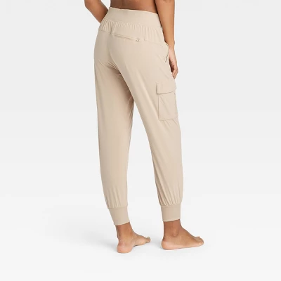 Women's Stretch Woven Tapered Cargo Pants - All In Motion™ 3 Women's Stretch Woven Tapered Cargo Pants - All In Motion™