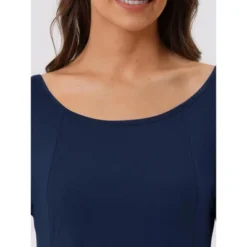 Cheibear Womens Casual Round Neck Maternity Long Sleeve Loungewear Dress With Pockets -Women Store GUEST 3460772d de93 4b73 9e6c d2405659183f