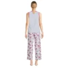 Lands' End Women's Knit Pajama Set Tank And Crop Pants