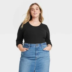 Women's Slim Fit Long Sleeve T-Shirt - Universal Thread™ -Women Store GUEST 3664093d 4690 4b61 a7bf b59b4bd4984c