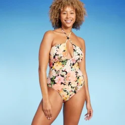 Women's Halter Keyhole Bandeau One Piece Swimsuit - Shade & Shore™ 20 Women's Halter Keyhole Bandeau One Piece Swimsuit - Shade & Shore™ -Women Store GUEST 3679942c 1edc 43e4 bdbb fc59f7e45d1d