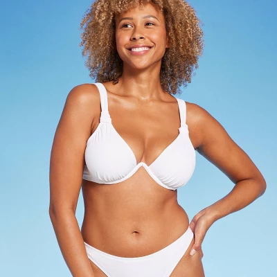 Women's Knot Detail Continuous Underwire Bikini Top - Shade & Shore™ 10 Women's Knot Detail Continuous Underwire Bikini Top - Shade & Shore™ - Image 8