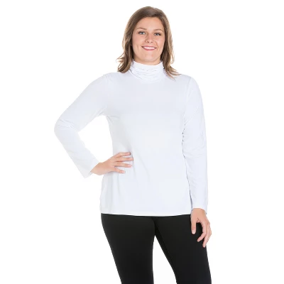24seven Comfort Apparel Womens Plus Size Classic Long Sleeve Turtleneck 9 24seven Comfort Apparel Womens Plus Size Classic Long Sleeve Turtleneck - Image 7