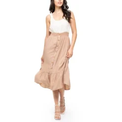 August Sky Women's Ruffle Strap Two-fer Midi Dress 9 August Sky Women's Ruffle Strap Two-fer Midi Dress -Women Store GUEST 39e36846 8719 4794 82cb 510e160a55ef