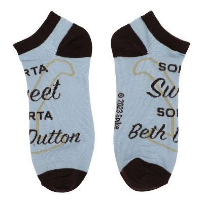 Yellowstone Quotes 5-Pair Women's Ankle Socks 6 Yellowstone Quotes 5-Pair Women's Ankle Socks - Image 4