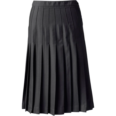 Lands' End Lands' End School Uniform Women's Solid Pleated Skirt Below The Knee 3 Lands' End Lands' End School Uniform Women's Solid Pleated Skirt Below The Knee