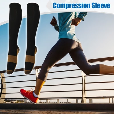 Unique Bargains Copper Stockings Compression Socks For Women Men For Running 6 Pair 3 Unique Bargains Copper Stockings Compression Socks For Women Men For Running 6 Pair