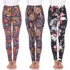 Women's Pack Of 3 Leggings - One Size Fits Most - White Mark -Women Store GUEST 3eb37d35 f003 4244 b588 c95464aaeb99