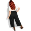 Women's Plus Size Button Crop Pant - Black | CITY CHIC -Women Store GUEST 3f4905ff edc3 46da b896 9425f79a2de8
