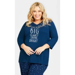 Women's Plus Size Dream Big Sleep Top - Navy | AVENUE 7 Women's Plus Size Dream Big Sleep Top - Navy | AVENUE -Women Store GUEST 3f79f359 f92e 42e5 b8d0 b4f3065e5174