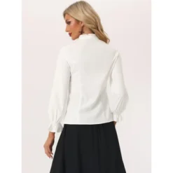 Allegra K Women's Vintage Ruffled Long Sleeve Button Up Gothic Victorian Blouse 10 Allegra K Women's Vintage Ruffled Long Sleeve Button Up Gothic Victorian Blouse -Women Store GUEST 3fc698d2 ad71 4034 82ad 95ba97787e81