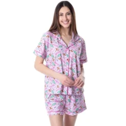 Harry Potter Womens' Honeydukes Wizarding World Sleep Pajama Set Shorts Pink -Women Store GUEST 40a538b9 f618 4acc 9f32 c4d2a8b6184e