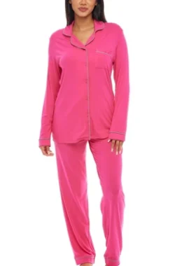Women's Soft Knit Jersey Pajamas Lounge Set, Long Sleeve Top And Pants With Pockets -Women Store GUEST 41486102 e40c 4a83 8be3 3c65846e29e0