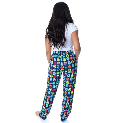 Disney Women's Monsters Inc. Allover Character Heads Sleep Pajama Pants Blue 5 Disney Women's Monsters Inc. Allover Character Heads Sleep Pajama Pants Blue - Image 3