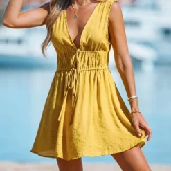 Women's Dual Tie Front Cover-Up Dress - Cupshe 11 Women's Dual Tie Front Cover-Up Dress - Cupshe -Women Store GUEST 41ec9c9c 6909 44a6 b116 6d6ac041255a