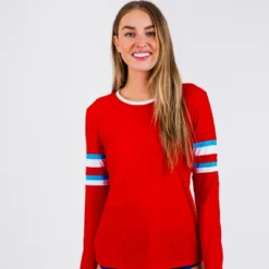 Calypsa Womens Striped Color Block Rash Guard -Women Store GUEST 44910b08 da18 4c36 9fc7 9ff4f5da2216