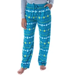 Disney Womens' Monsters Inc Sulley And Mike Ugly Sweater Pajama Pants Turquoise -Women Store GUEST 45802fa5 fcb4 4a8c ac0d 495355b6dd1e