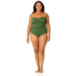 Anne Cole Plus - Twist Front Shirred One Piece Swimsuit -Women Store GUEST 46175743 9d1e 4bd3 a412 1302a49d4636