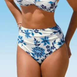 Women's Floral Pattern Shirred High Waist Bikini Bottom - Cupshe 11 Women's Floral Pattern Shirred High Waist Bikini Bottom - Cupshe -Women Store GUEST 46b4e858 818e 4b79 bb8e bb5acb9ff7bd