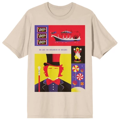 WB 100: Poster Series Willy Wonka Crew Neck Short Sleeve Women's Natural T-shirt 5 WB 100: Poster Series Willy Wonka Crew Neck Short Sleeve Women's Natural T-shirt - Image 3
