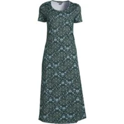 Lands' End Women's Cotton Short Sleeve Midcalf Nightgown 13 Lands' End Women's Cotton Short Sleeve Midcalf Nightgown -Women Store GUEST 47bcacd0 1d0a 4122 9f66 caf41d215752