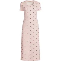 Lands' End Women's Cotton Short Sleeve Midcalf Nightgown 19 Lands' End Women's Cotton Short Sleeve Midcalf Nightgown -Women Store GUEST 4819ad18 68ba 4585 b1c1 078d18cfc1e6