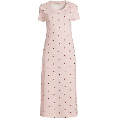 Lands' End Women's Cotton Short Sleeve Midcalf Nightgown 11 Lands' End Women's Cotton Short Sleeve Midcalf Nightgown - Image 9