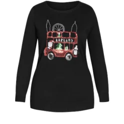 Women's Plus Size Lapland Sweater - Black | EVANS -Women Store GUEST 48525682 2c8c 46a0 a28d 2615fc6738d6