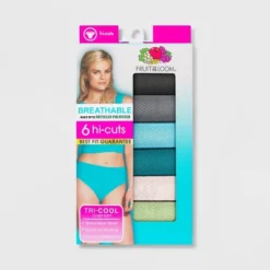 Fruit Of The Loom Women's 6pk Breathable Micro-Mesh Hi-Cut Underwear - Colors May Vary