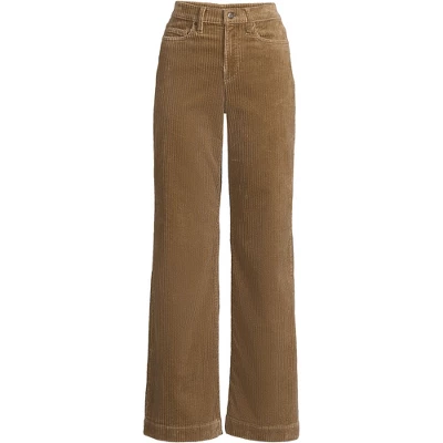 Lands' End Women's High Rise Wide Leg Corduroy Pants 6 Lands' End Women's High Rise Wide Leg Corduroy Pants - Image 4