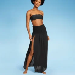 Women's Smocked High Slit Convertible Cover Up Dress - Wild Fable™ -Women Store GUEST 4a259241 5240 4eaa a845 7416b43b706a