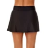 Anne Cole - Women's Black Banded Side Slit Skirt Swim Bottom