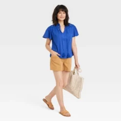 Women's Short Sleeve V-Neck Woven Eyelet Top - Knox Rose™ 9 Women's Short Sleeve V-Neck Woven Eyelet Top - Knox Rose™ -Women Store GUEST 4b2b6cc9 591d 4a9c b3cf d1c9fb838a7b